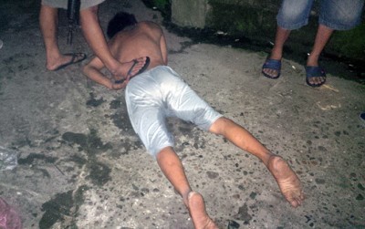 Polisi meringkus pelaku seusia mengamuk(Dok.Radar Banjarmasin/JPG)