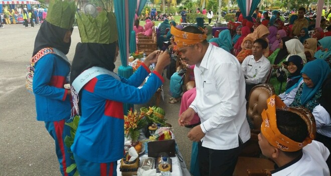 Putri SAD ikut serta meramaikan jambore PKK Kabupaten Bungo. 