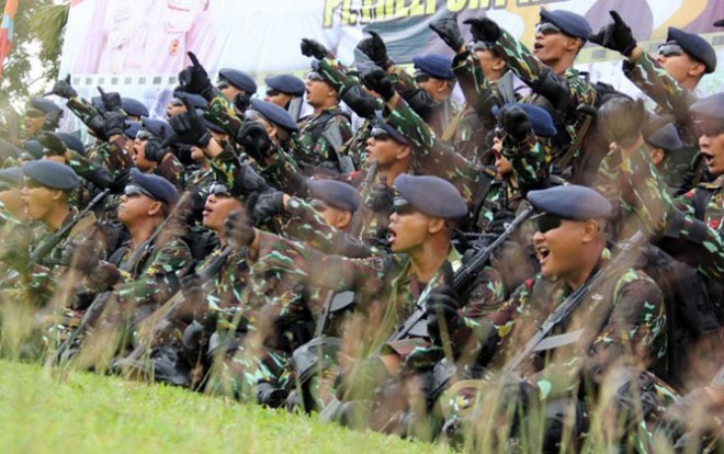 100 Personel Brimob Polda Kepri bakal bertolak ke Papua untuk pengamanan khusus. (Cecep Mulyana/Batam Pos/JawaPos.com)