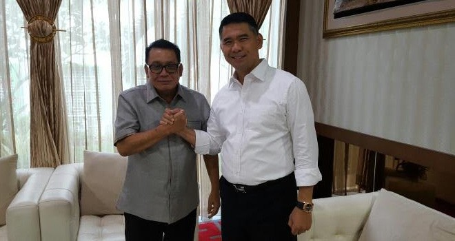 Tokoh politik Jambi, Kemas Faruq bersama Wako Sy Fasha.