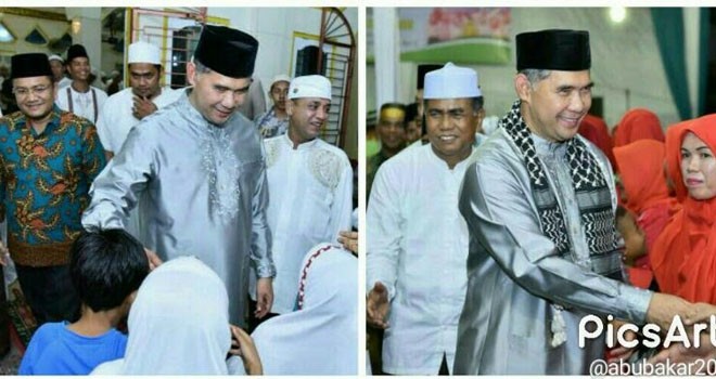 Walikota Jambi, Sy Fasha saat membuka MTQ Tingkat Kelurahan Lingkar Selatan.
