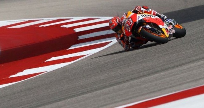 Marc Marquez menjadi yang tercepat di FP2 MotoGP Amerika. Foto via @crash_motogp