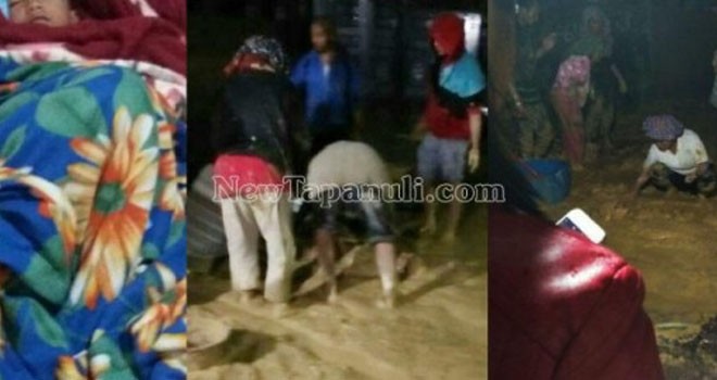 Para korban yang terkena petir. Foto: new tapanuli/JPG