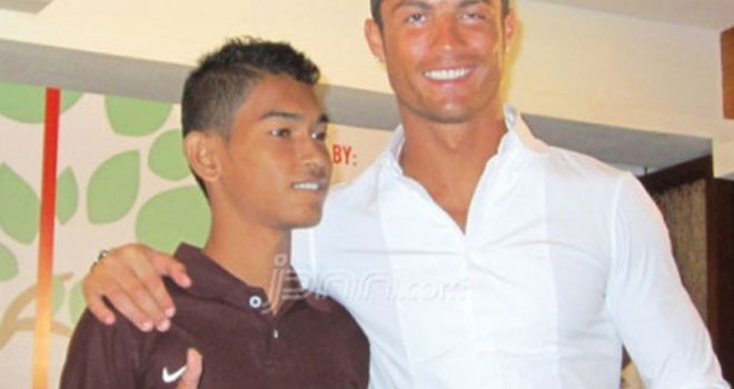 Martunis dan Crisntaino Ronaldo. Foto: Jawa Pos/JPNN