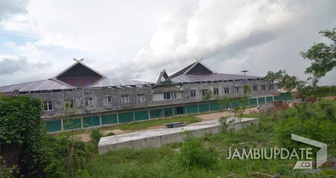 Pembangunan pasar Angso Duo Jambi. Foto: Dok. Jambiupdate.co