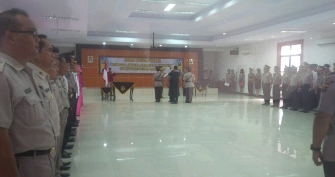 Kapolda Pimpin Sertijab Tiga Pejabat Polda Jambi.