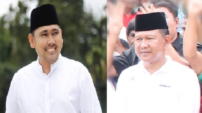 Anggota DPD RI, M Syukur dan Wakil Bupati Merangin, Khafid Moein.