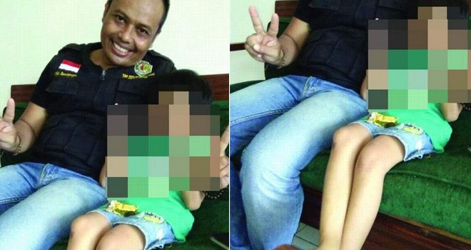 Mawar diamankan dan dijauhkan dari ibunya yang bekerja sebagai PSK. Foto/prokal