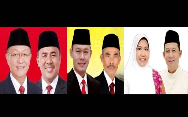 Tiga Bupati terpilih yang akan dilantik besok di Rumah Dinas Gubernur Jambi.