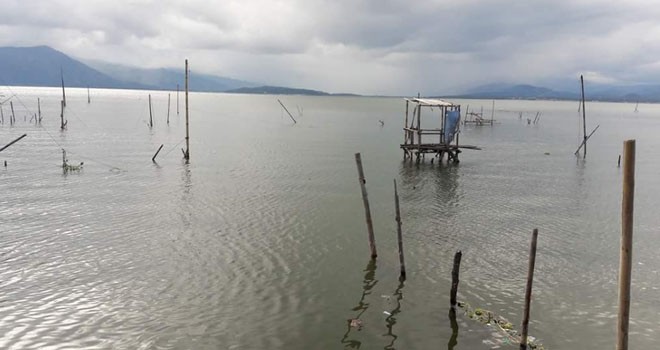 Terlihat kondisi Danau Kerinci yang pemandangannya sudah tidak bagus.