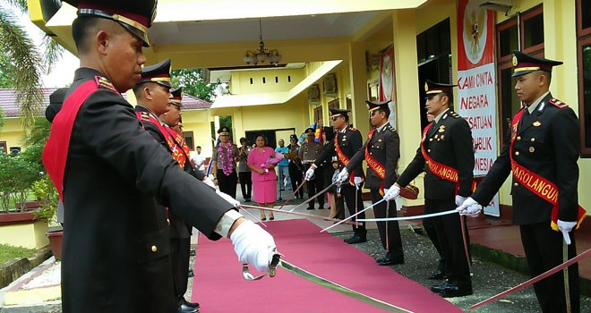 Sertijab Kapolres Sarolangun, Senin (29/5).