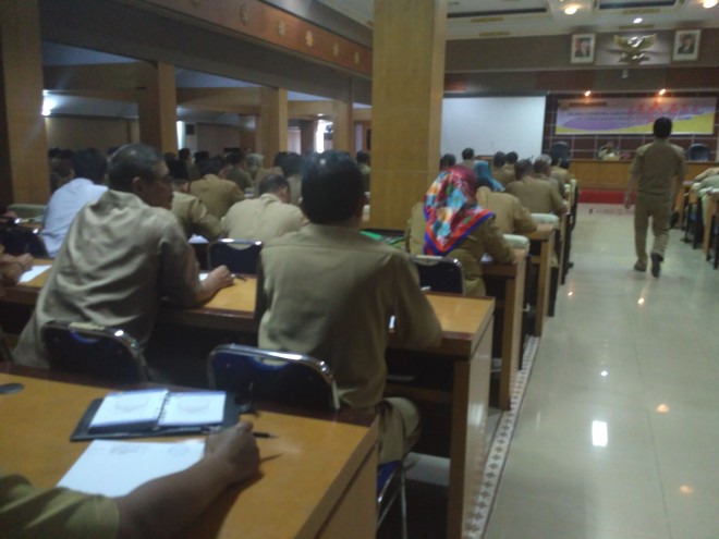 Peserta lelang jabatan.