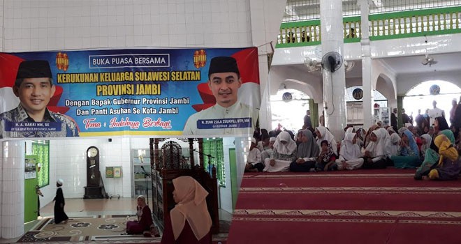 Acara buka bersama KKSS Provinsi Jambi dengan anak yatim piatu se-Kota Jambi.