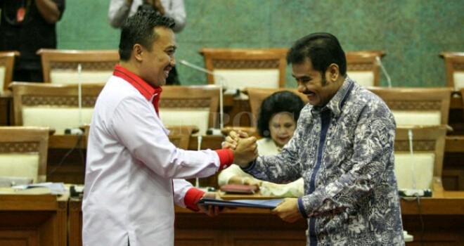 Rapat kerja Komisi X DPR RI (raker) dengan Kementerian Pemuda dan Olahraga (Kemenpora).
