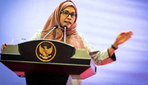 Menteri Keuangan Sri Mulyani Indrawati saat menyampaikan materi kuliah umum di Gedung AAC, Dayan Dawood, Universitas Syiah Kuala, Darussalam, Banda Aceh, Kamis (5/1). Foto: ISHAK MUTIARA/RAKYAT ACEH/JPNN.com