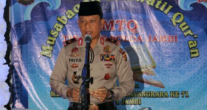 Kapolda Jambi, Brigjen Pol Priyo Widyanto.
