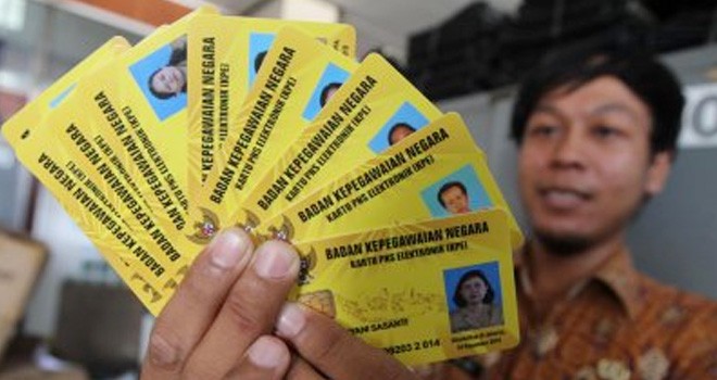 Kartu PNS Elektronik (KPE). Foto : Net