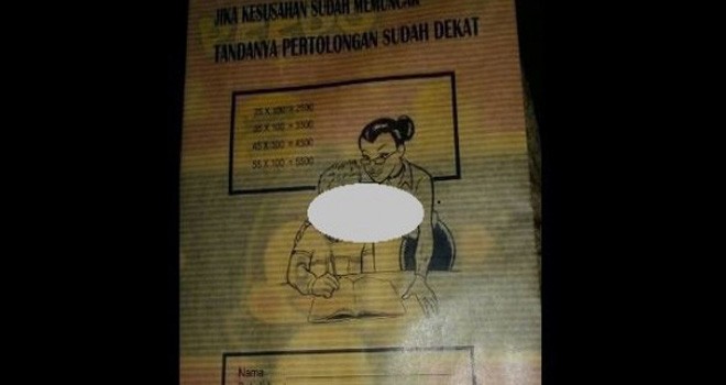 Sampul buku seronok. Foto : Facebook
