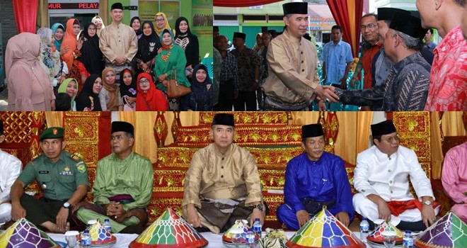 Walikota Jambi, Sy Fasha saat melakukan silahturahmi dan halal bihalal dengan Lembaga Adat Kota Jambi dan Warga Jambi Timur.