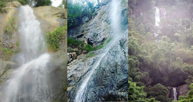 Air Terjun 3 Beradik Desa Kumun Sungai Penuh.