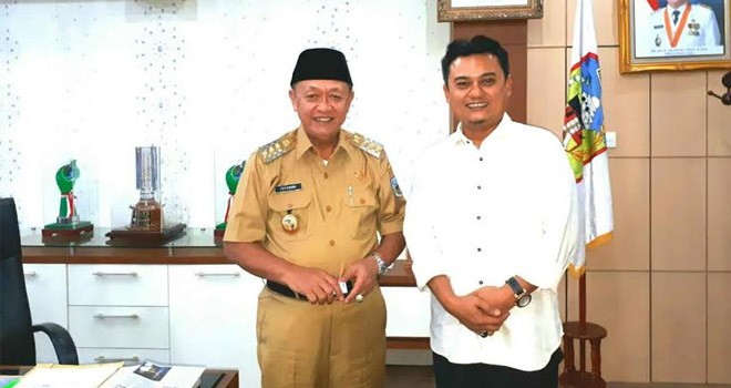 Sum Indra bertemu dengan Bupati Sarolangun, Cek Endra.