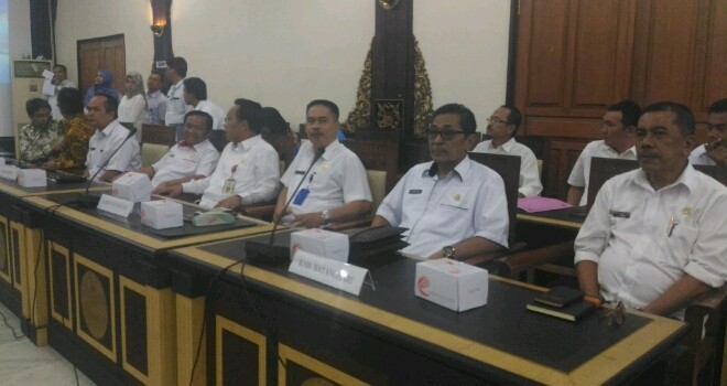 Suasana rapat koordinasi antara KPD, Sekda Kab Kota dan Inspektorat.