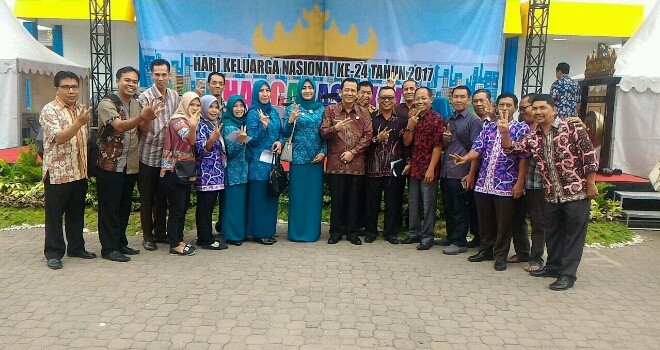 Wabup bersama TP PKK di Lampung dalam acara Harganas.