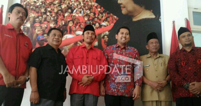 Syukur bersama ketua DPD PDIP Provinsi Jambi, Edi Purwanto.