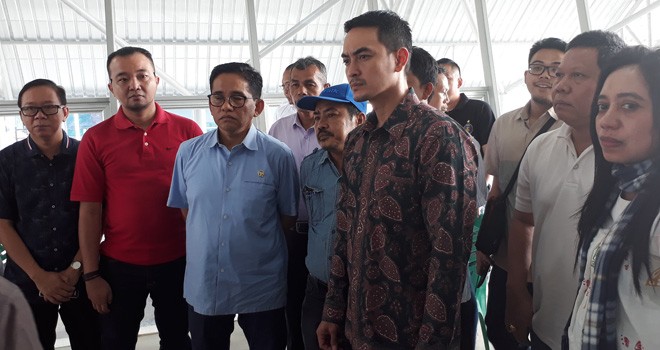 H Bakri bersama Gubernur Jambi tinjau IPA PDAM Kota Jambi.