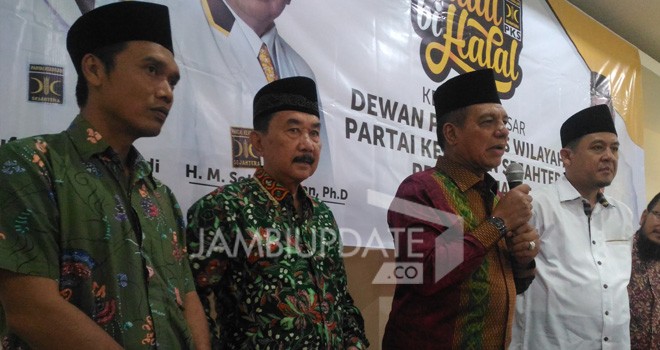 Abun Yani saat berada pada acara Halal Bihalal DPW PKS Provinsi Jambi.