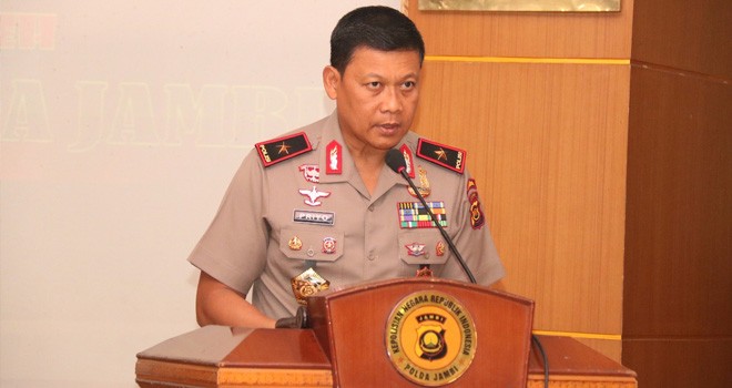 Kapolda saat membuka sosialisasi Polisi Teladan.