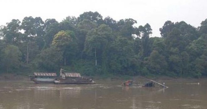 Aktivitas PETI di Sarolangun beberapa waktu lalu.