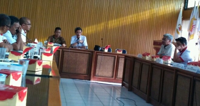 Rapat koordinasi penetapan tuan rumah bersama Porprov Ke-XXII.