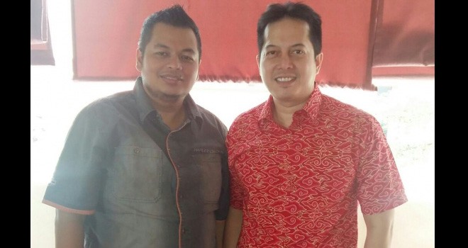 Direktur Fasha Center, Kemas Faried Alfarely bersama Anggota DPR RI dari PDI Perjuangan, Ihsan Yunus.