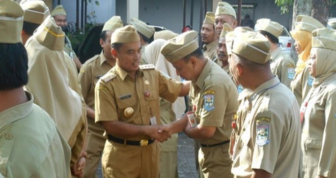  Bupati Purbalingga, Jateng, H Tasdi SH MM saat sidak di RSUD dr Goeteng Taroenadibrata Purbalingga.