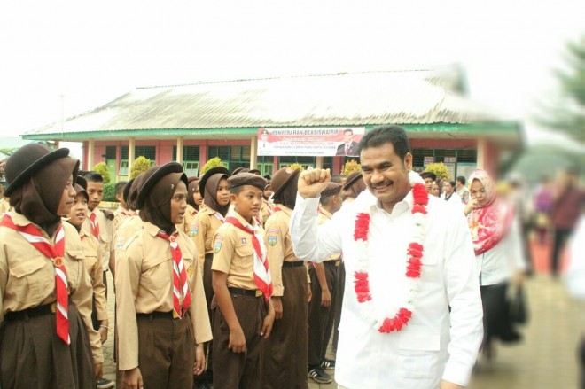 SAH saat memperingati hari pramuka. 