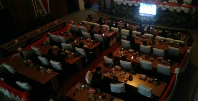 Banyak Anggota DPRD Kerinci Absen Dengarkan Pidato Kenegaraan Presiden.