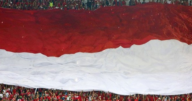 Suporter timnas Indonesia. Foto : JPNN.com