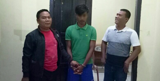 Seorang pemuda berinisial GYM (20) dibekuk polisi.