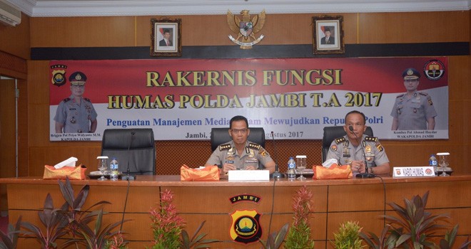 Rakernis Bidang Humas Polda Jambi.