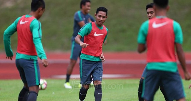 Timnas Indonesia U-22 saat sesi latihan.