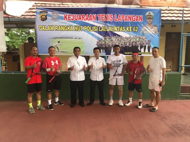 Kejuaraan Tenis Lapangan Ditlantas Polda Jambi.