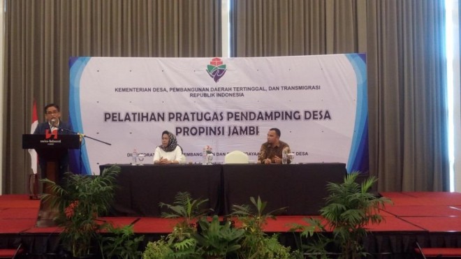 H Bakri saat menghadiri pelatihan pendamping desa di Provinsi Jambi beberapa waktu lalu