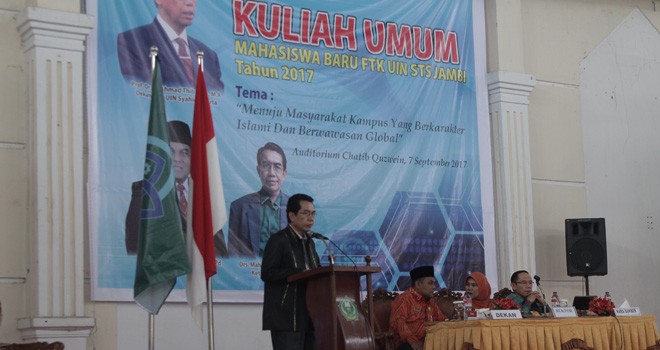 FTIK UIN STS Jambi saat Gelar Kuliah Umum.