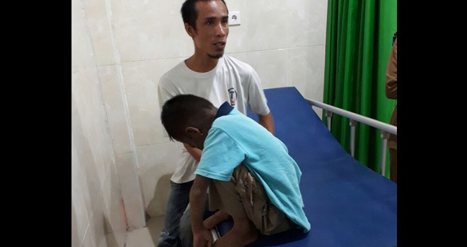 Bocah Penderita Penyakit Kulit, Mata dan Tumor.