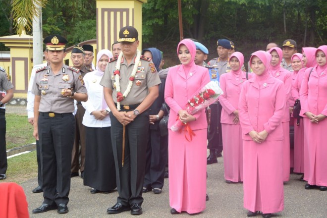 Kapolda saat tiba di Mapolres Muarojambi. 