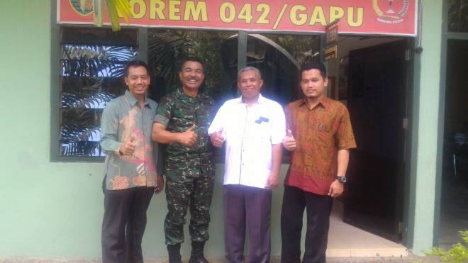 DPW PKS Jambi Kunjungi Korem 042/Gapu.