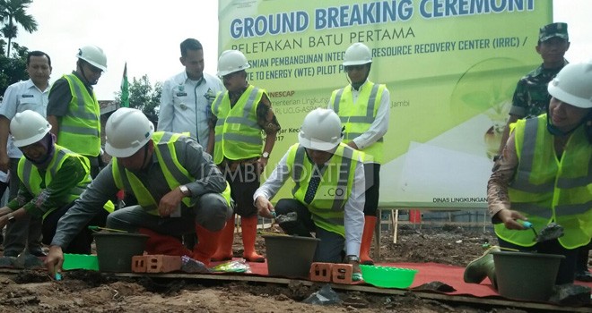 Acara peletakan batu pertama pembangunan WTE.