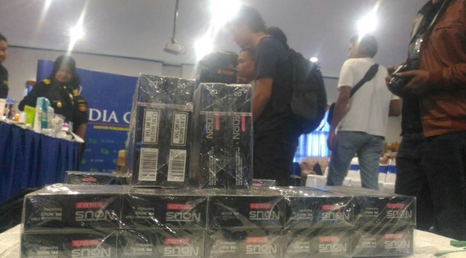Rokok dan Miras Yang Diamankan Bae Cukai Jambi.