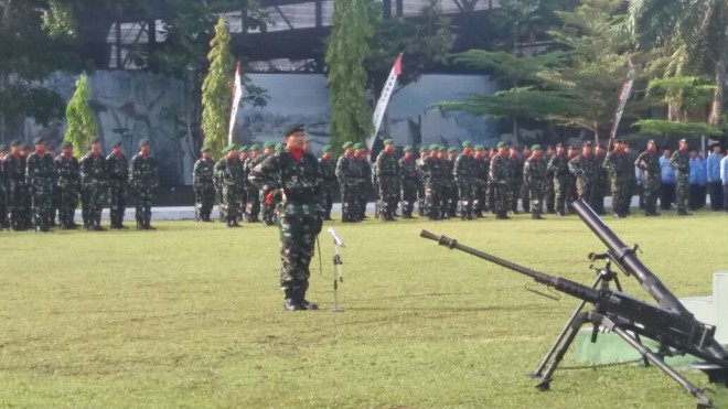 Acara HUT TNI ke 72.